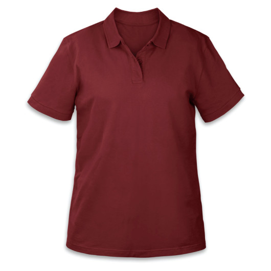 Burgundy Carter Womens Polos